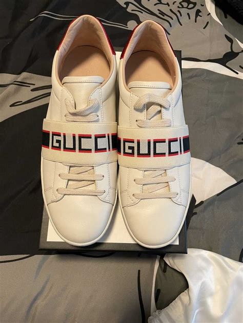 gucci ace stripe ivory|gucci ace tennis shoes.